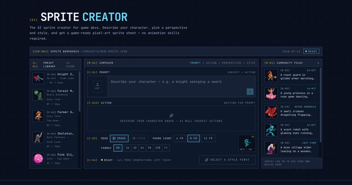 SpriteGen screenshot