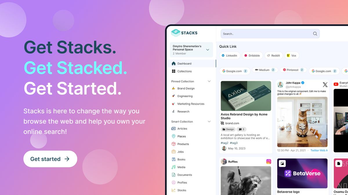 Stacks screenshot