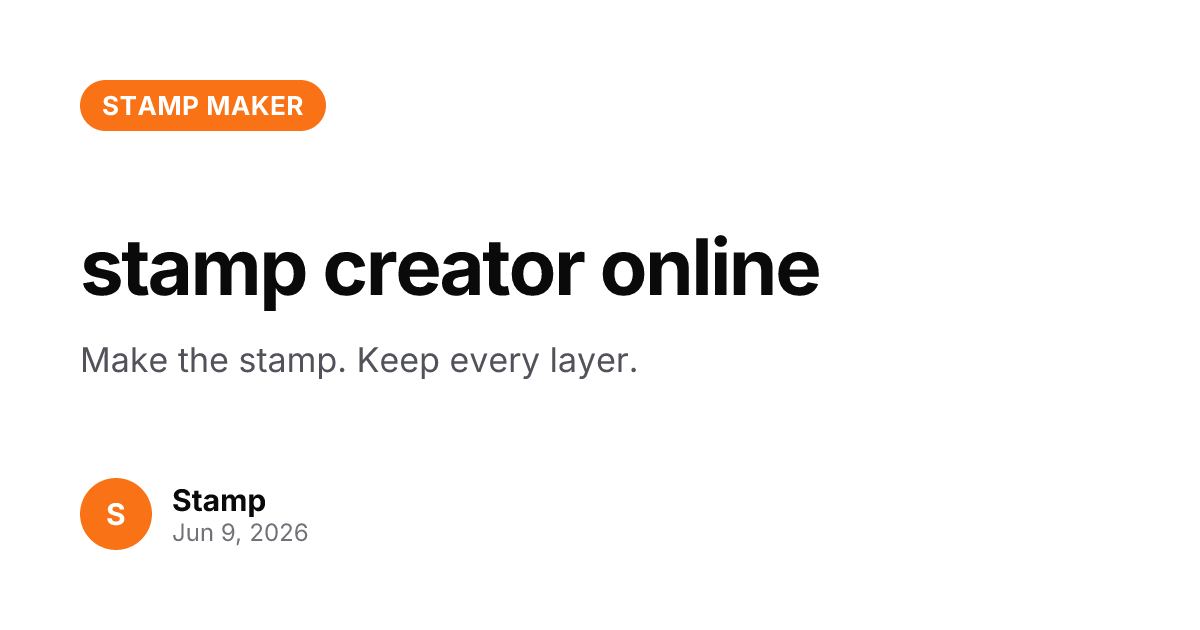 Stamp Creator Online screenshot