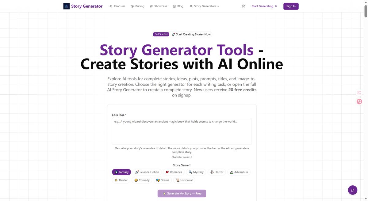 AI Story Writer screenshot