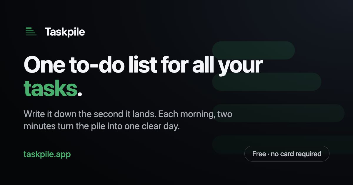 Taskpile screenshot