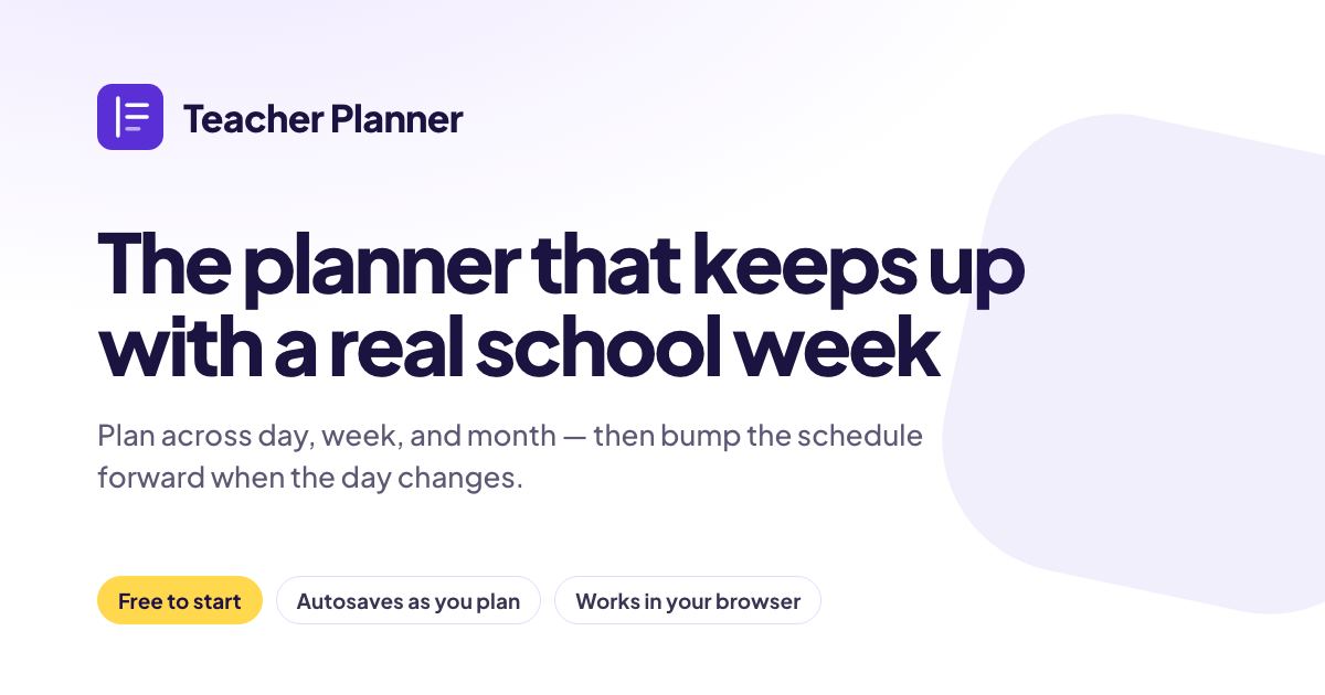 Teacher Planner screenshot