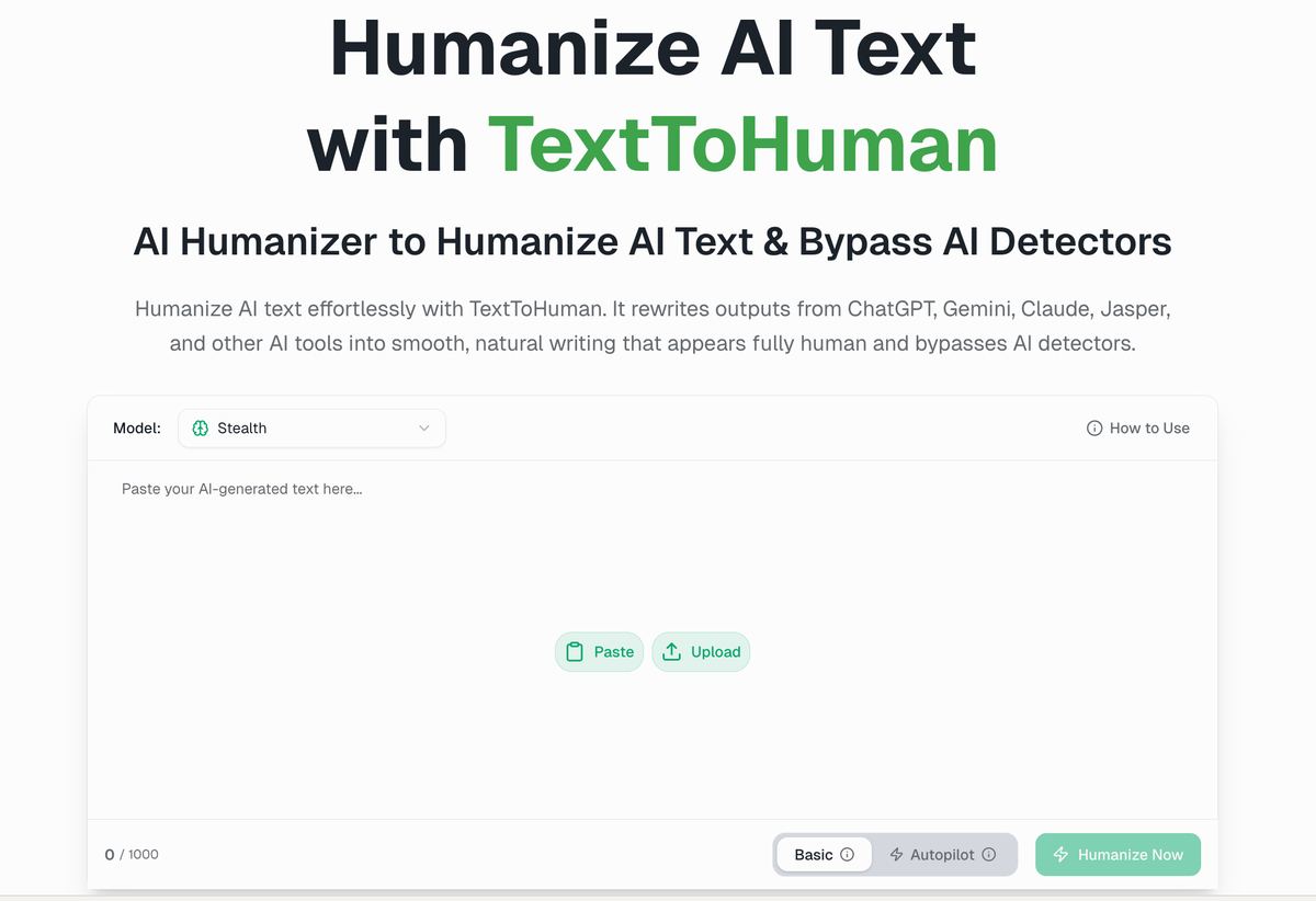 TextToHuman screenshot