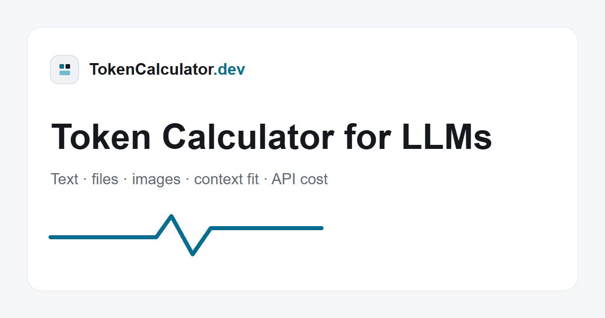 TokenCalculator.dev screenshot