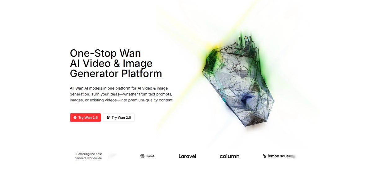 Wan AI screenshot