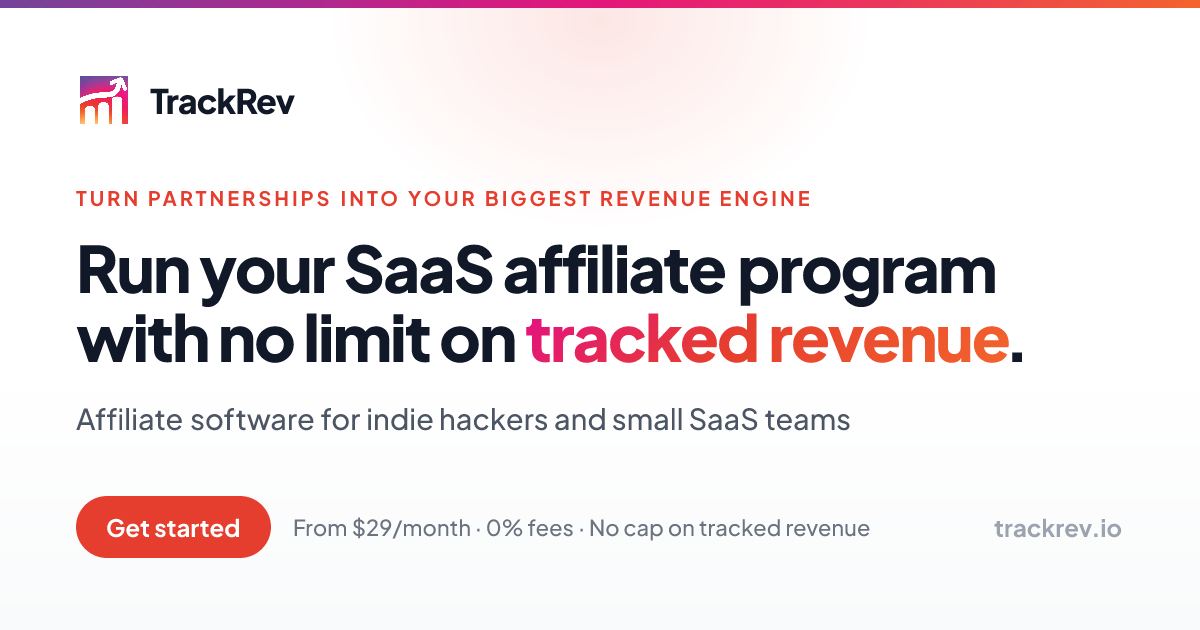 TrackRev screenshot