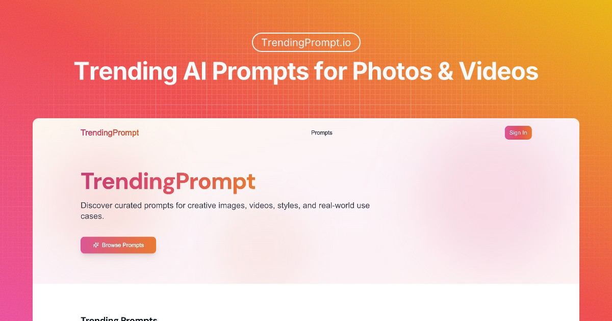 TrendingPrompt screenshot