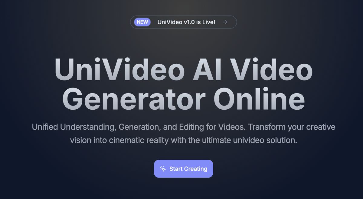 UniVideo screenshot