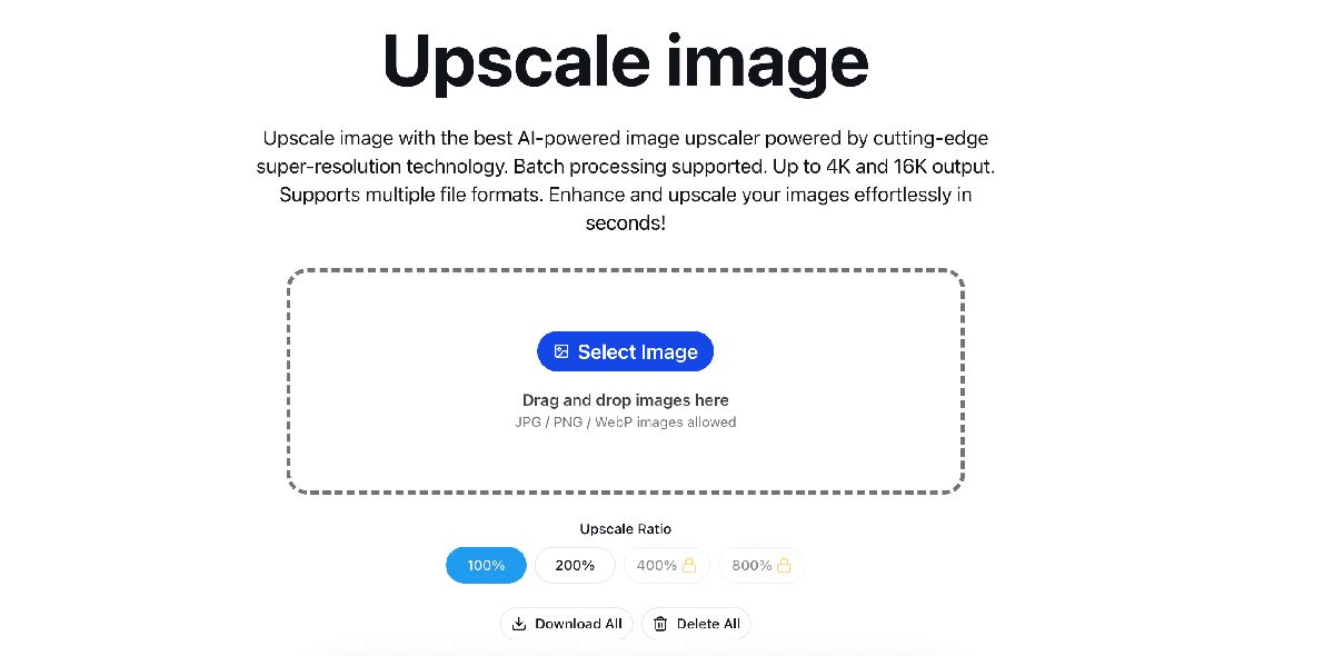 Upscale Image screenshot
