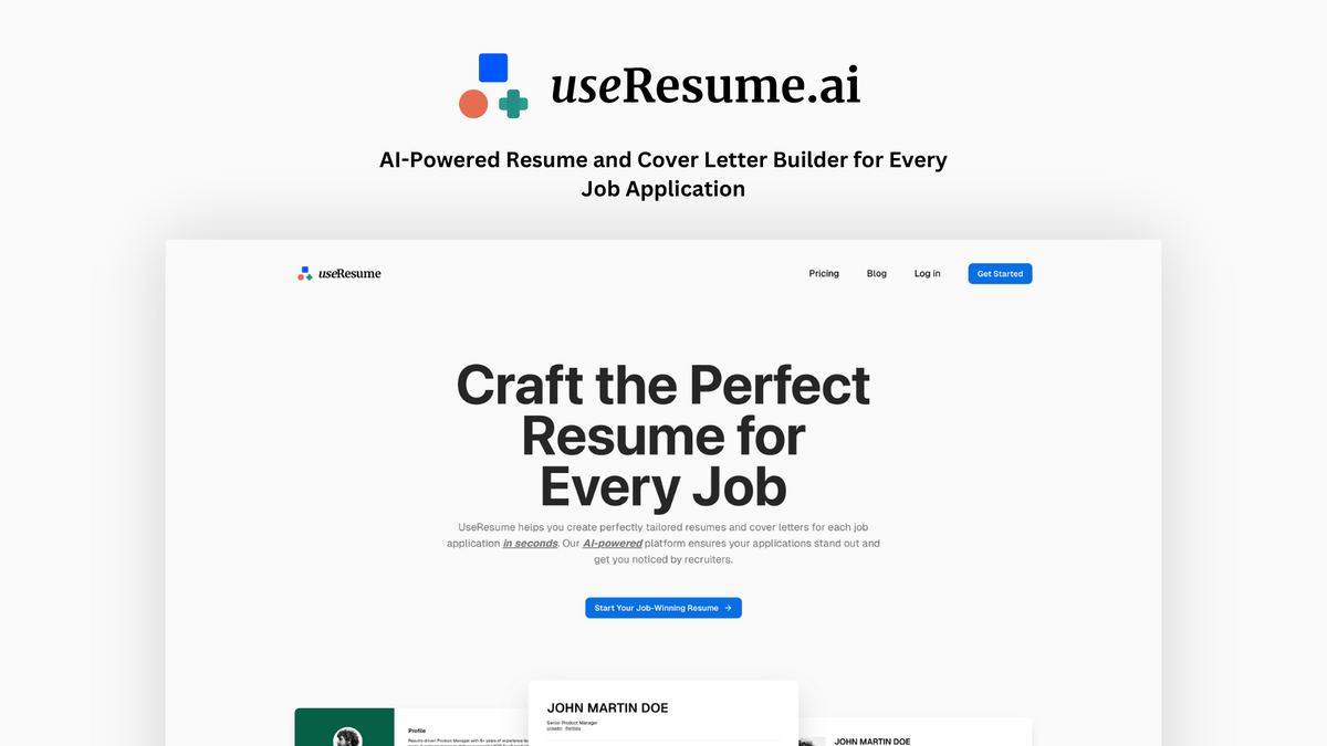 UseResume screenshot