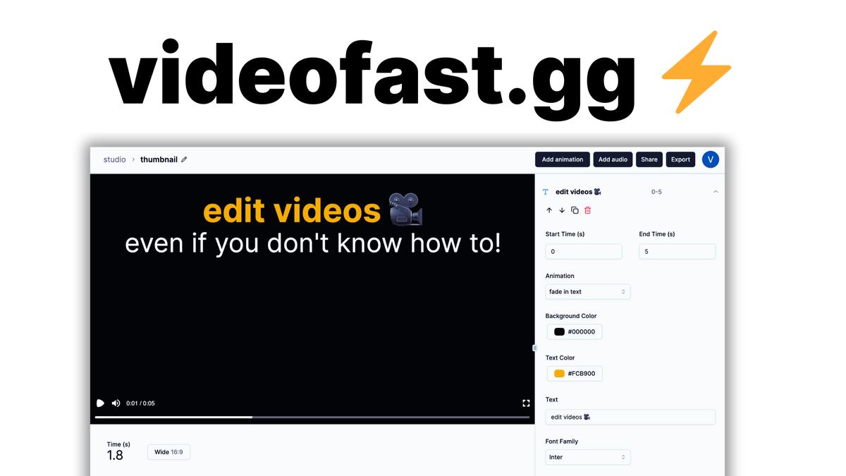 VideoFast screenshot