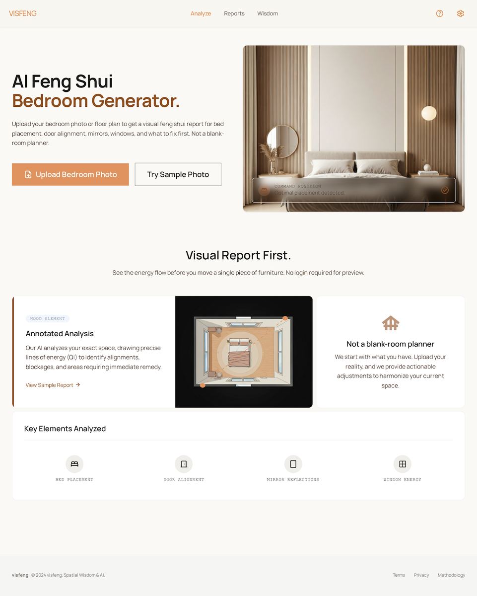 Feng Shui Bedroom Generator screenshot