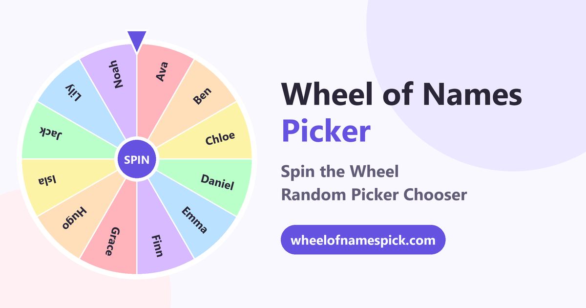 Wheel of Names Picker AI screenshot
