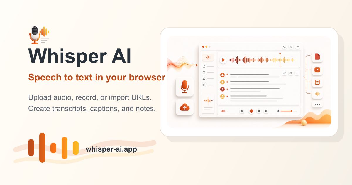Whisper AI screenshot