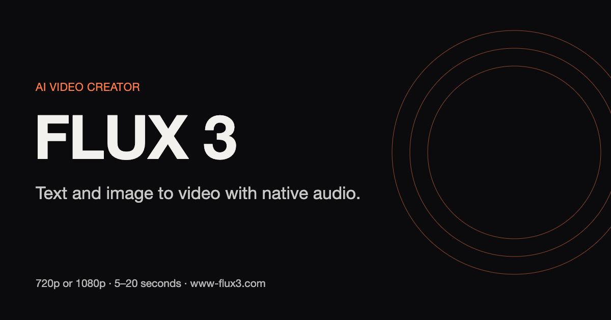 FLUX 3 AI screenshot
