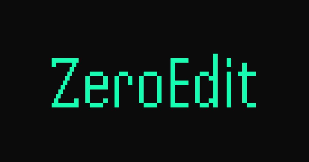 ZeroEdit screenshot