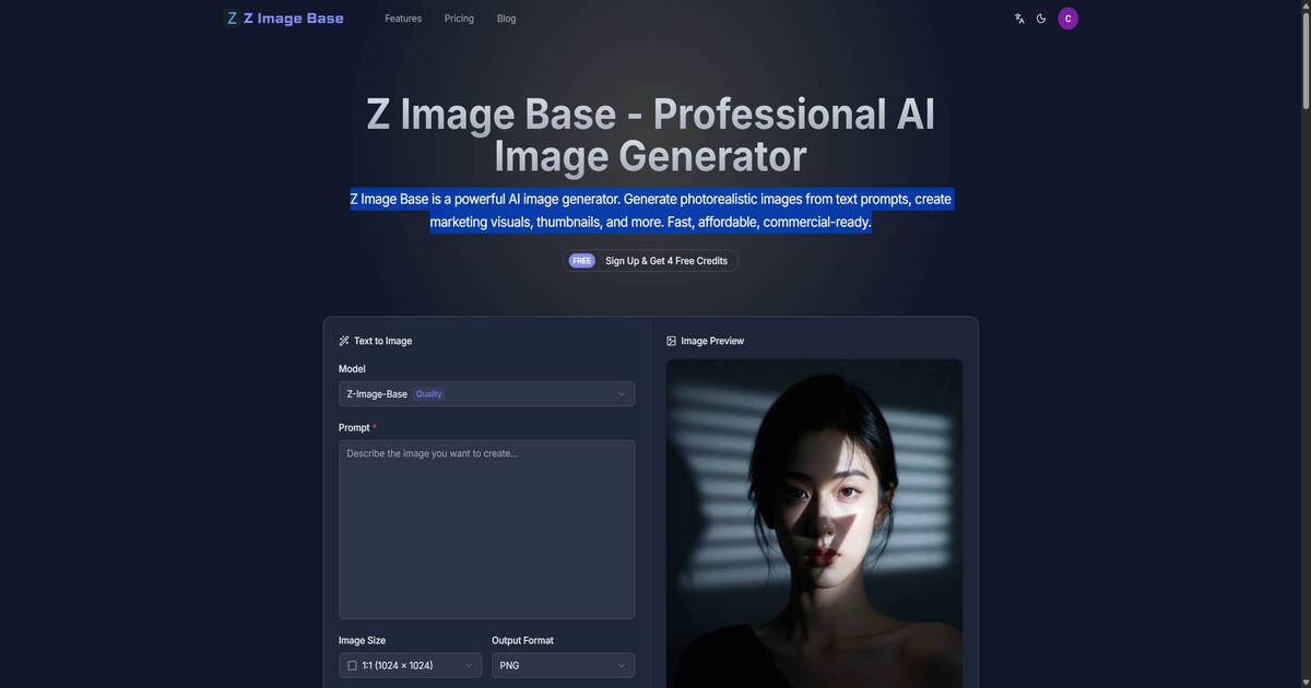 Z Image Base screenshot